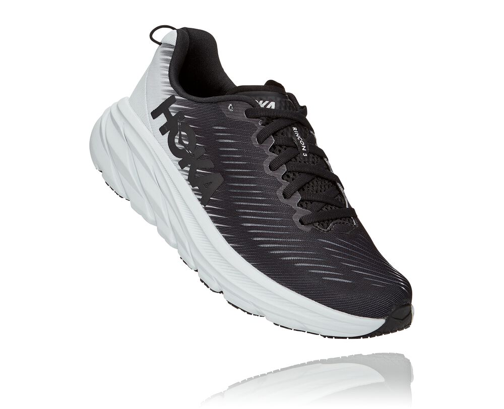 Hoka One One Rincon 3 Löparskor Dam Svarta/Vita - SE-7684035